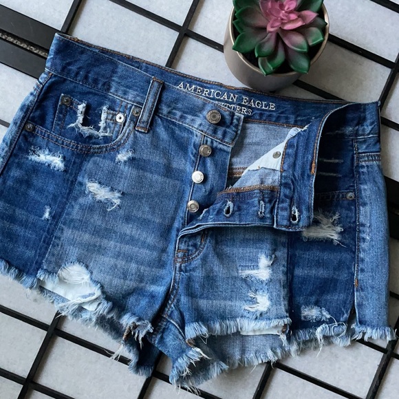 American Eagle Outfitters Pants - American Eagle. Vtg. High Rise Festival Shorts